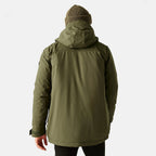 Regatta Mens Waterproof Thermoguard Insulated Jacket With High Collar Hood, Storm Cuffs & Adjustable Hem (Size XL) - Green