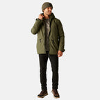 Regatta Mens Waterproof Thermoguard Insulated Jacket With High Collar Hood, Storm Cuffs & Adjustable Hem (Size XXL) - Green