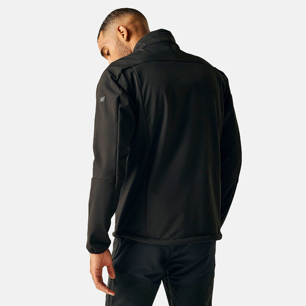 Regatta Mens Waterprrof Windproof Softshell Jacket (Size L) - Black