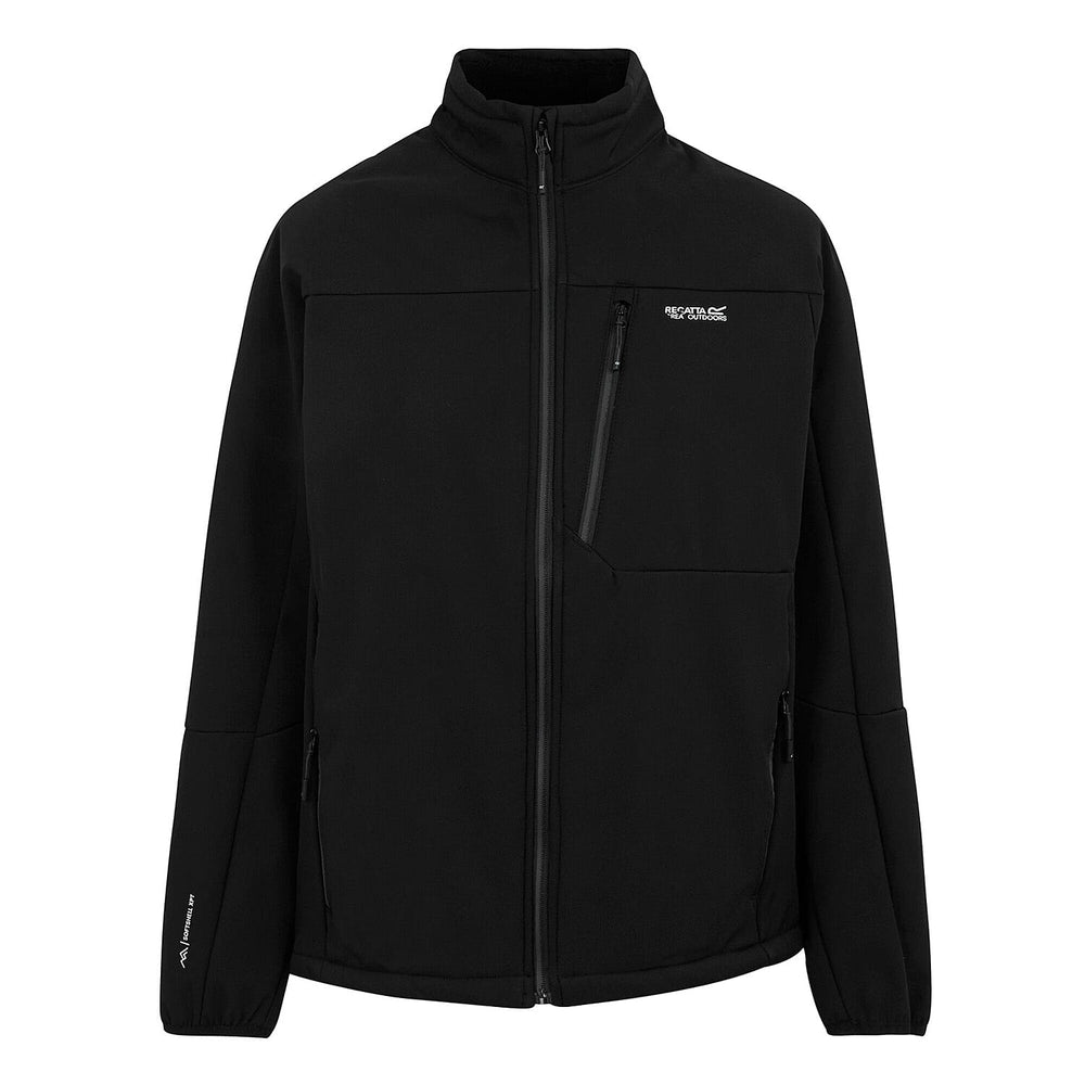 Regatta Mens Waterprrof Windproof Softshell Jacket (Size L) - Black