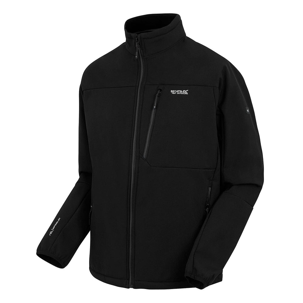Regatta Mens Waterprrof Windproof Softshell Jacket (Size L) - Black