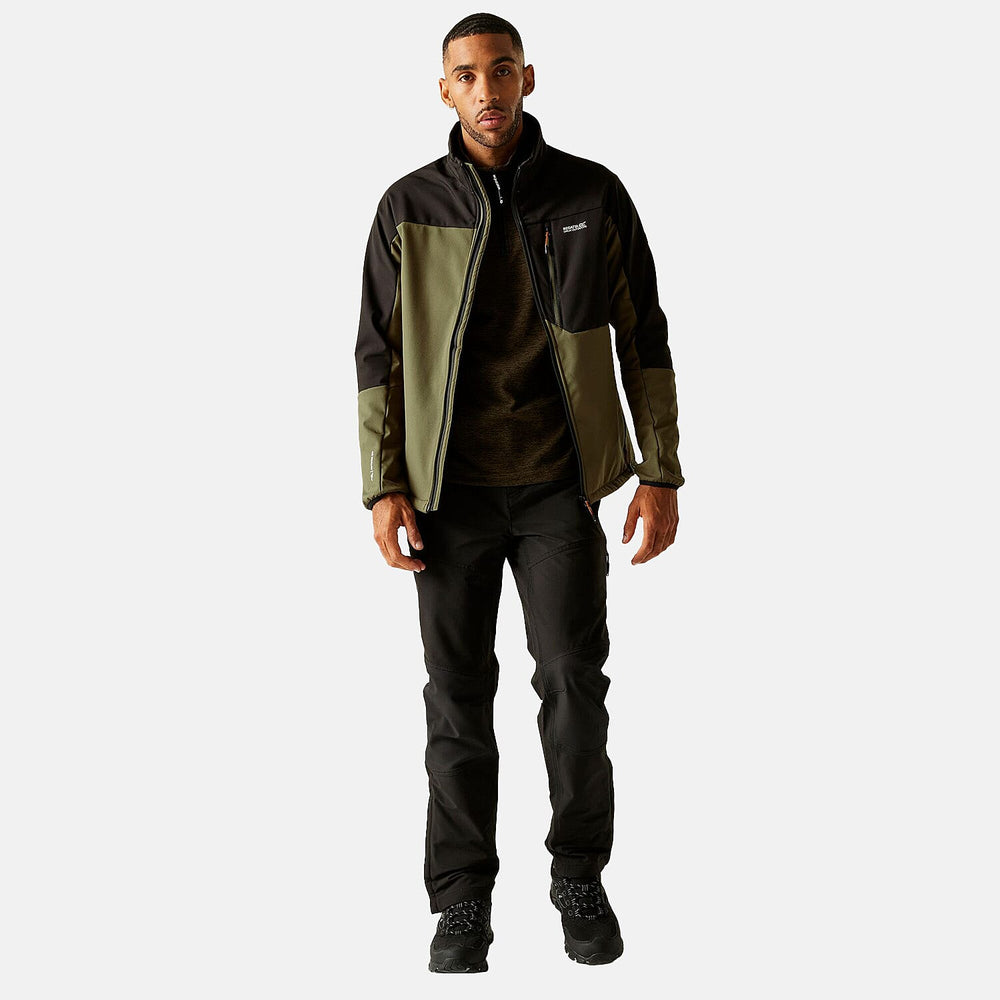 Regatta Mens Waterprrof Windproof Softshell Jacket (Size L) - Green