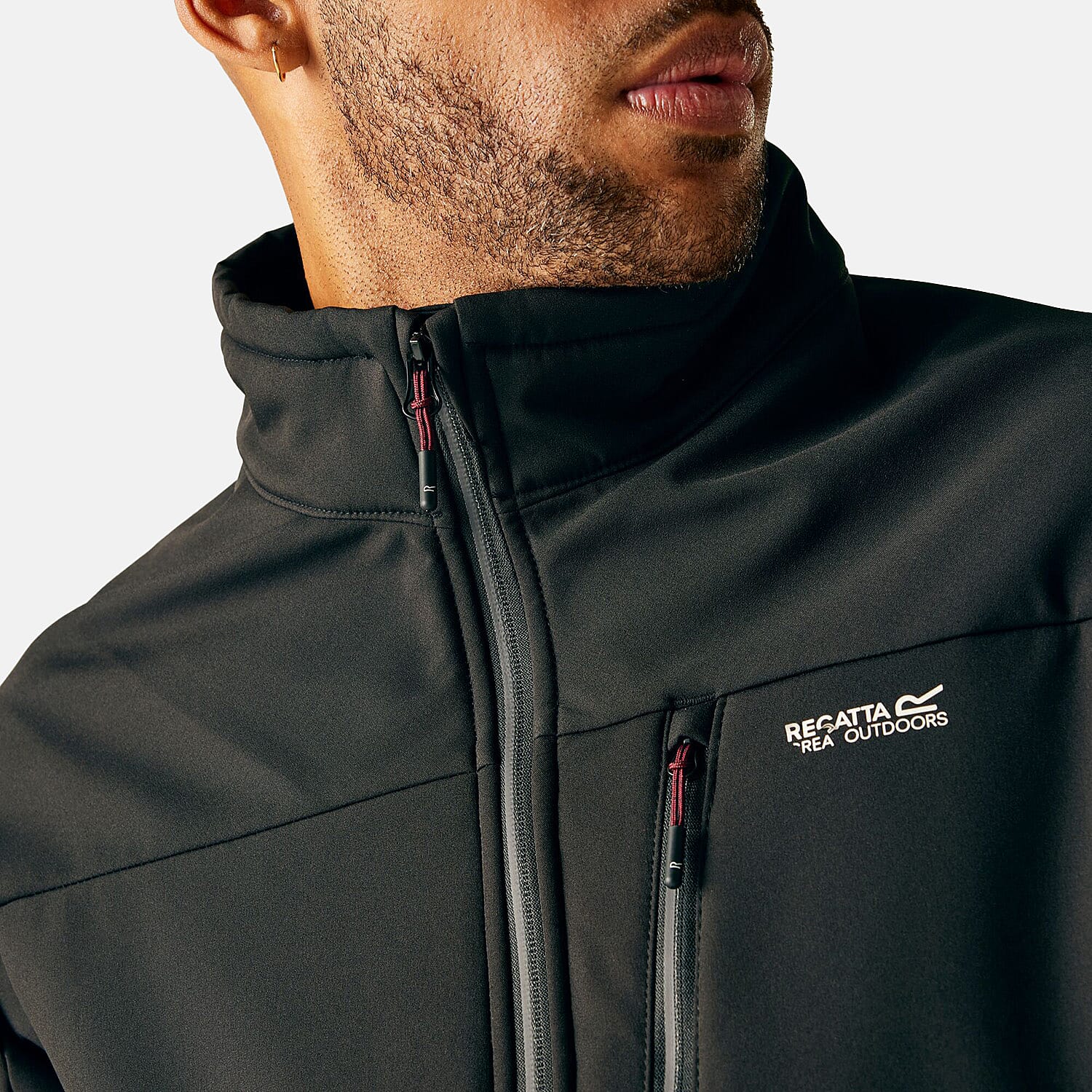 Regatta Mens Waterprrof Windproof Softshell Jacket (Size M) - Black
