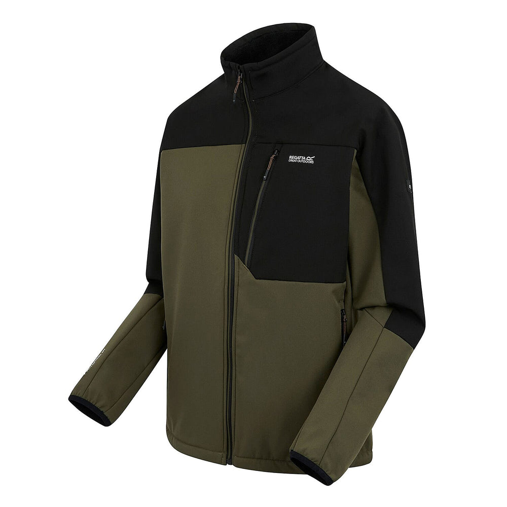 Regatta Mens Waterprrof Windproof Softshell Jacket (Size M) - Green
