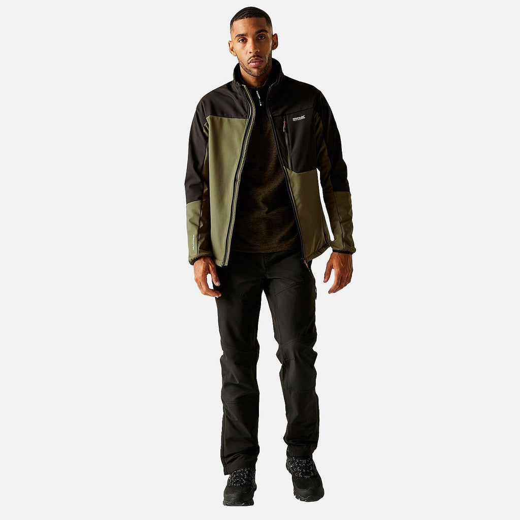 Regatta Mens Waterprrof Windproof Softshell Jacket (Size XL) - Green