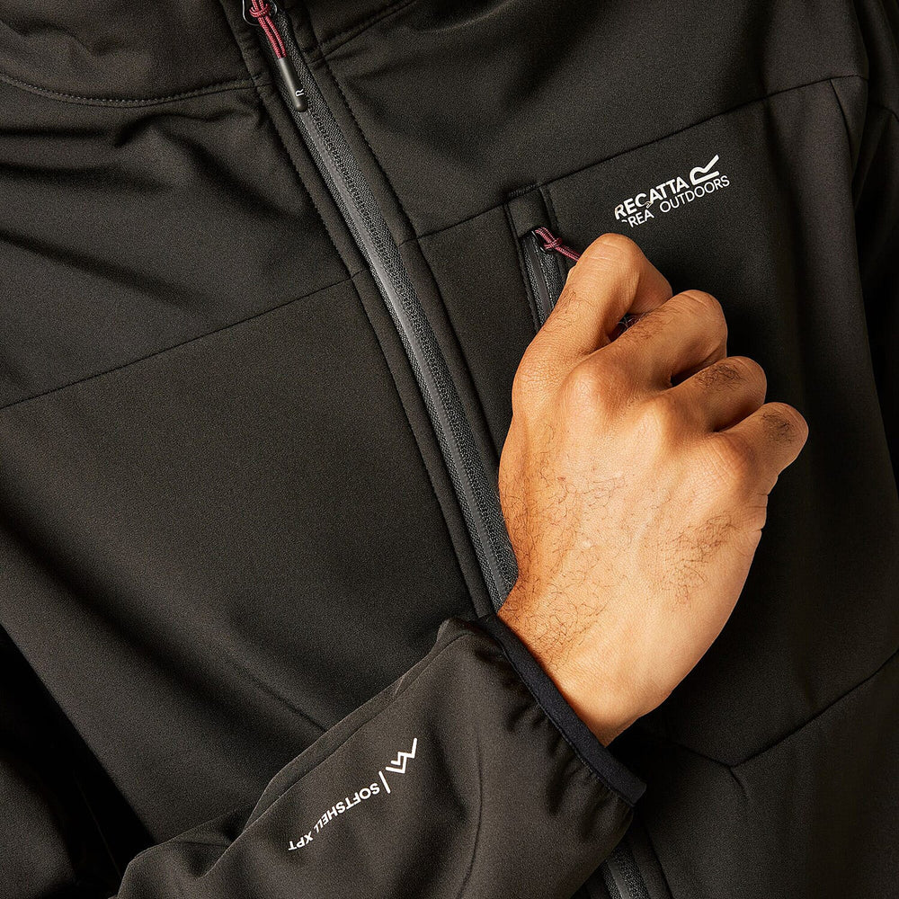 Regatta Mens Waterprrof Windproof Softshell Jacket (Size XXL) - Black