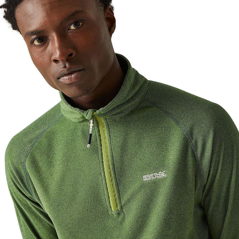 Regatta Montes Half Zip Fleece (Size-L) - Green