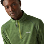 Regatta Montes Half Zip Fleece (Size-L) - Green