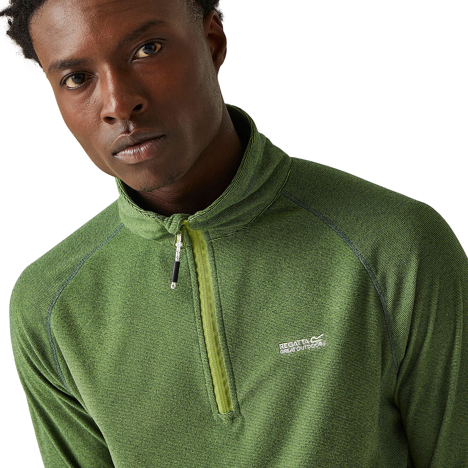 Regatta Montes Half Zip Fleece (Size-L) - Green