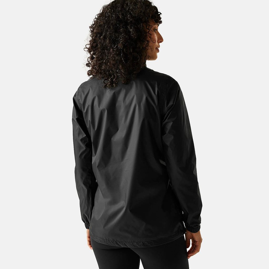 Regatta Womens Packaway Fully Waterproof Jacket (Size 14) - Black