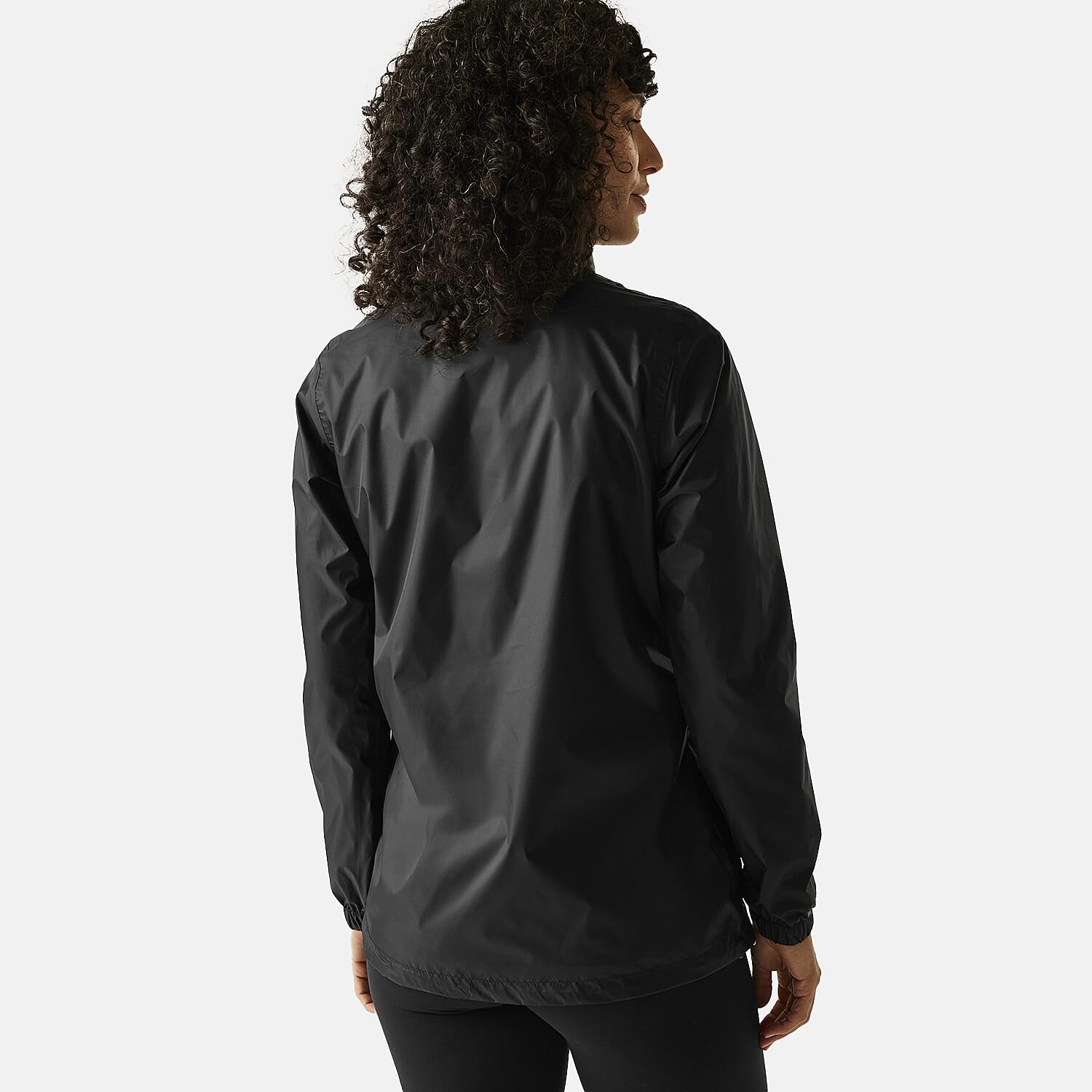 Regatta Womens Packaway Fully Waterproof Jacket (Size 14) - Black