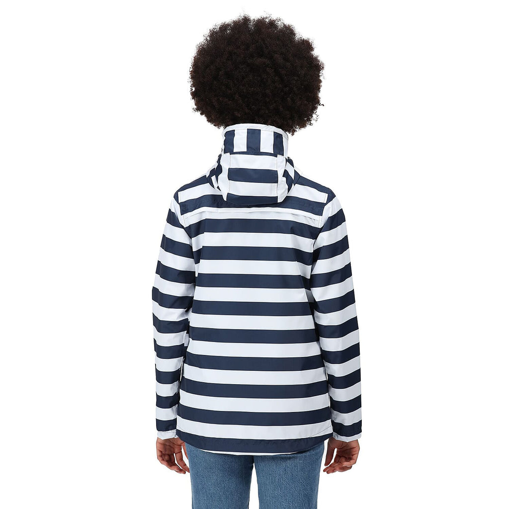 REGATTA Bayarma Striped Jacket (Size 10) - Navy & White