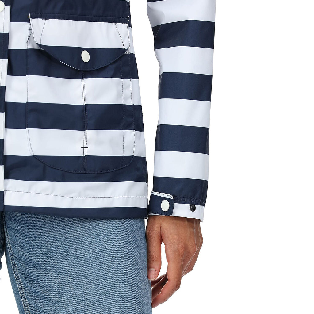 REGATTA Bayarma Striped Jacket (Size 10) - Navy & White