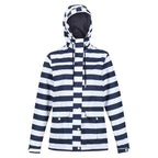 REGATTA Bayarma Striped Jacket (Size 10) - Navy & White