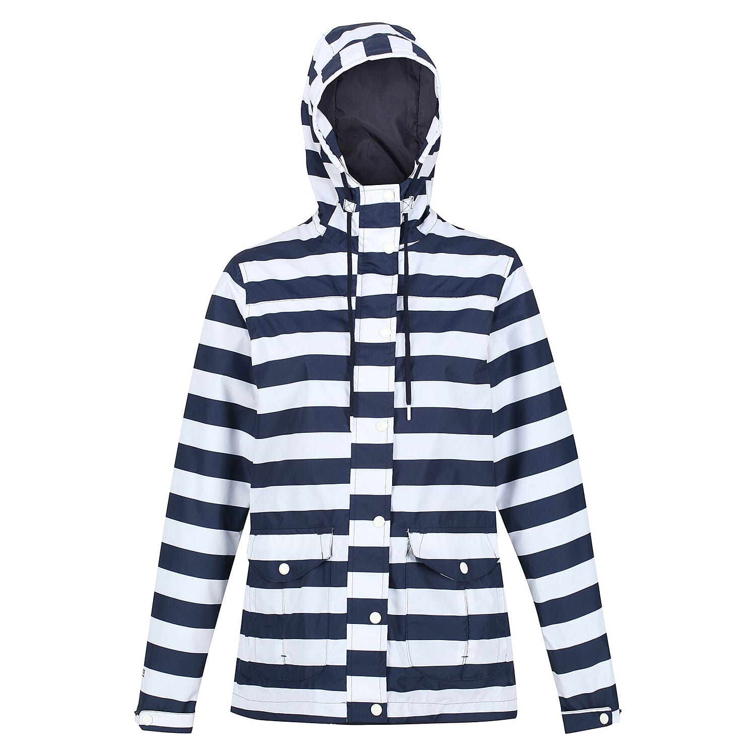 REGATTA Bayarma Striped Jacket (Size 10) - Navy & White