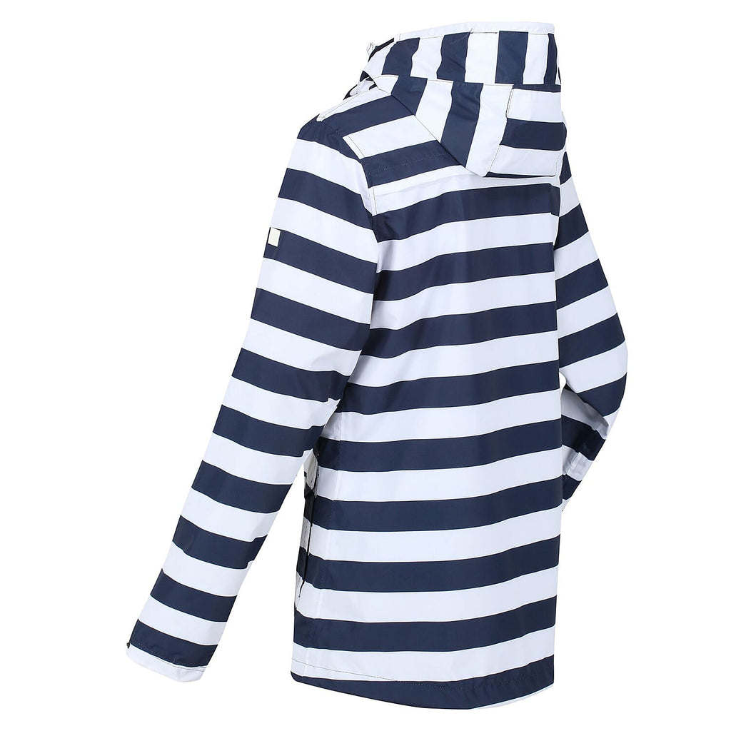 REGATTA Bayarma Striped Jacket (Size 10) - Navy & White