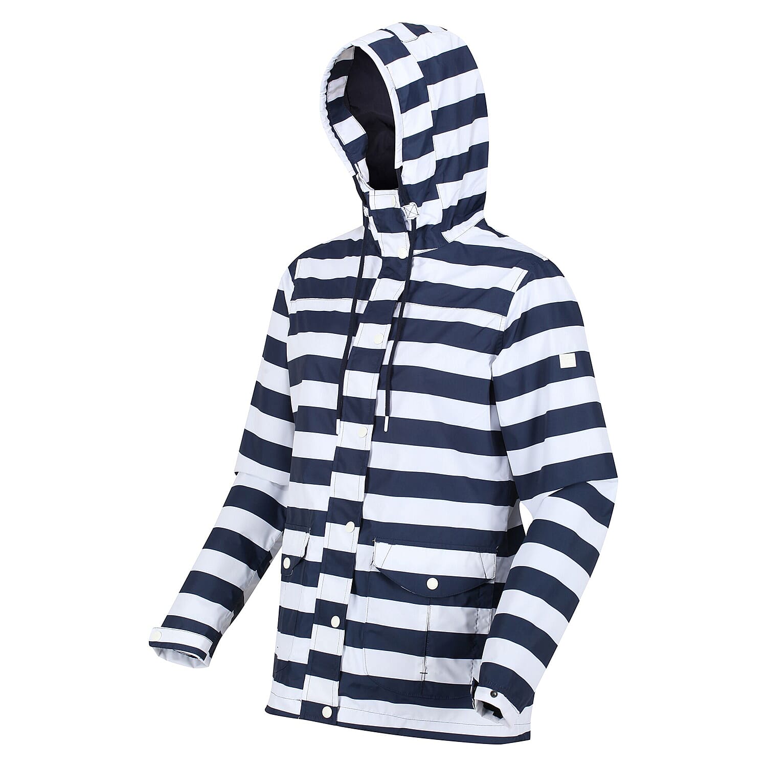 REGATTA Bayarma Striped Jacket (Size 10) - Navy & White