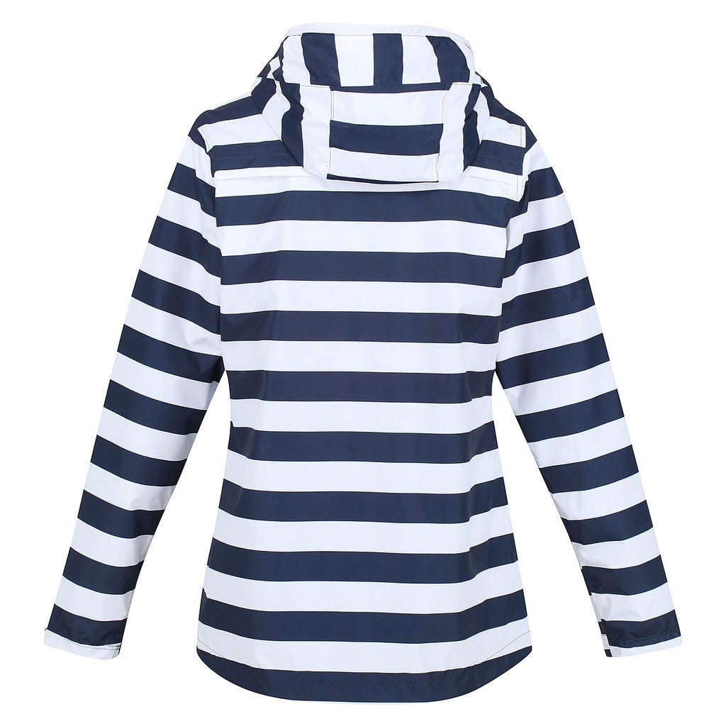 REGATTA Bayarma Striped Jacket (Size 10) - Navy & White