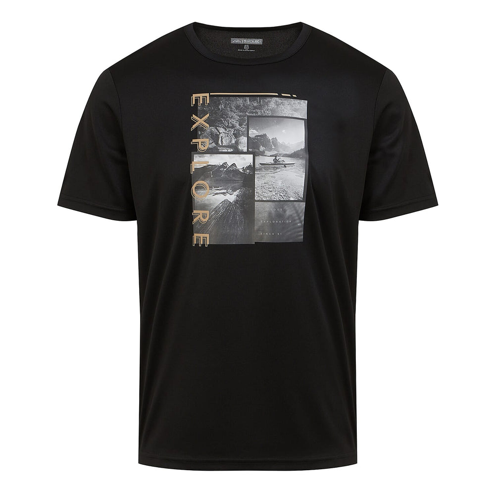 REGATTA Mens Fingal VIII Graphic Print T-Shirt (Size L) - Black