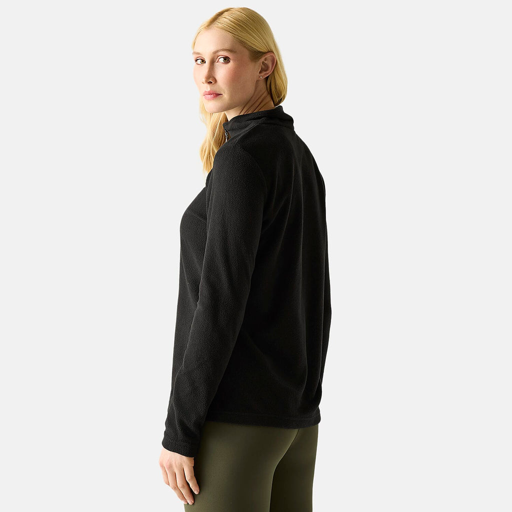Regatta Womens Lightweight Half-Zip Fleece (Size 12) - Black