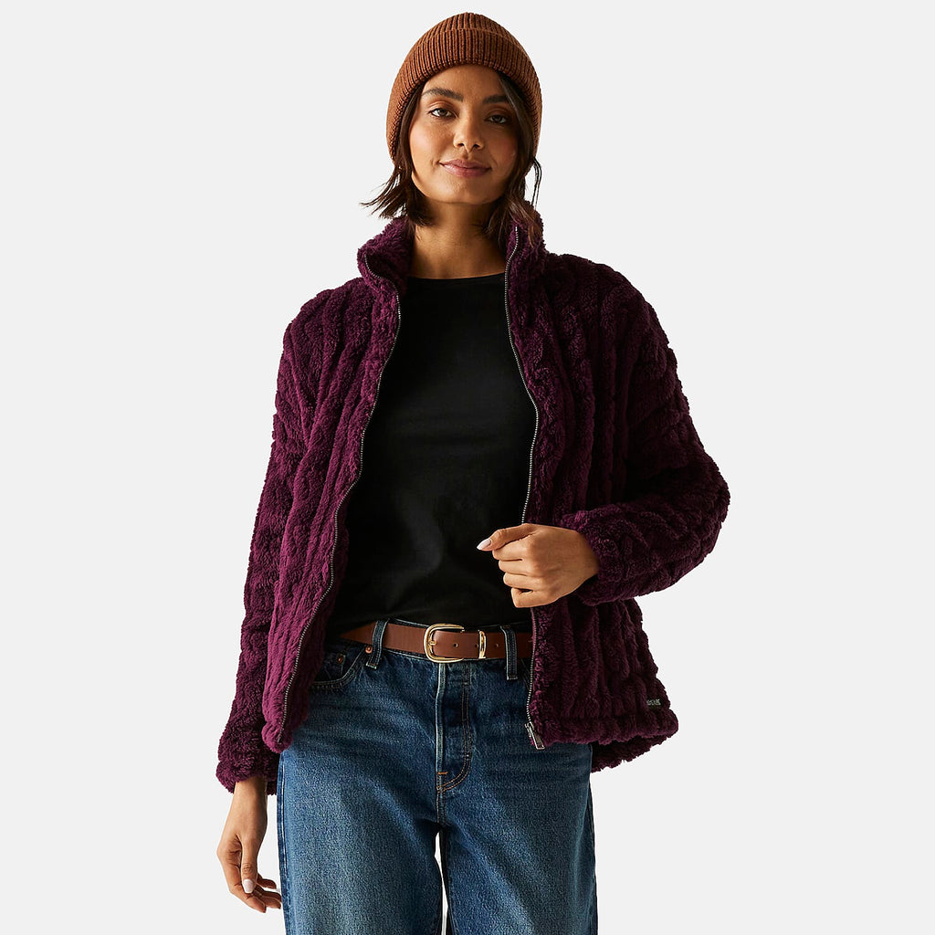 Regatta Womens Cable-Knit Effect Full-Zip Fleece (Size 12) - Fig