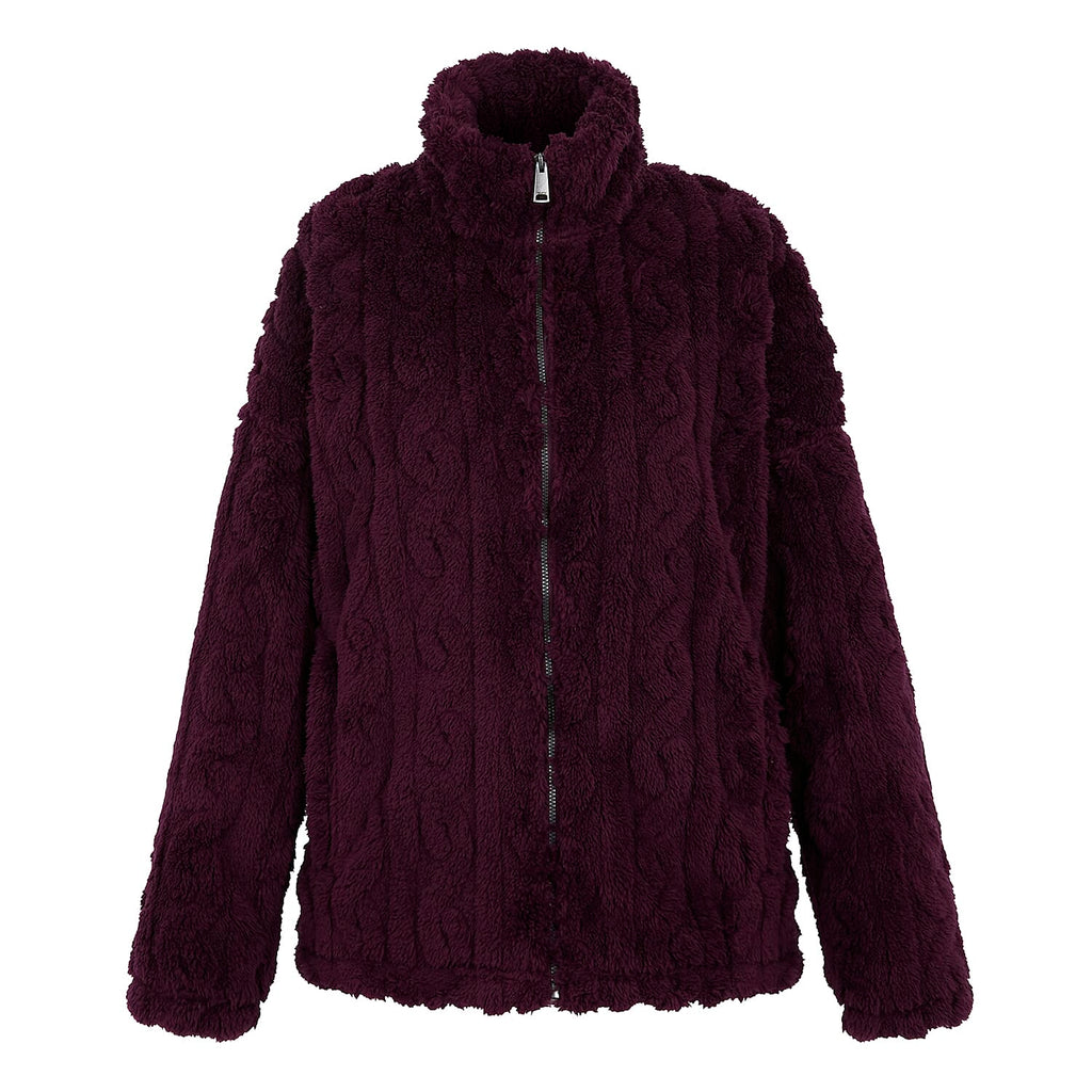 Regatta Womens Cable-Knit Effect Full-Zip Fleece (Size 12) - Fig