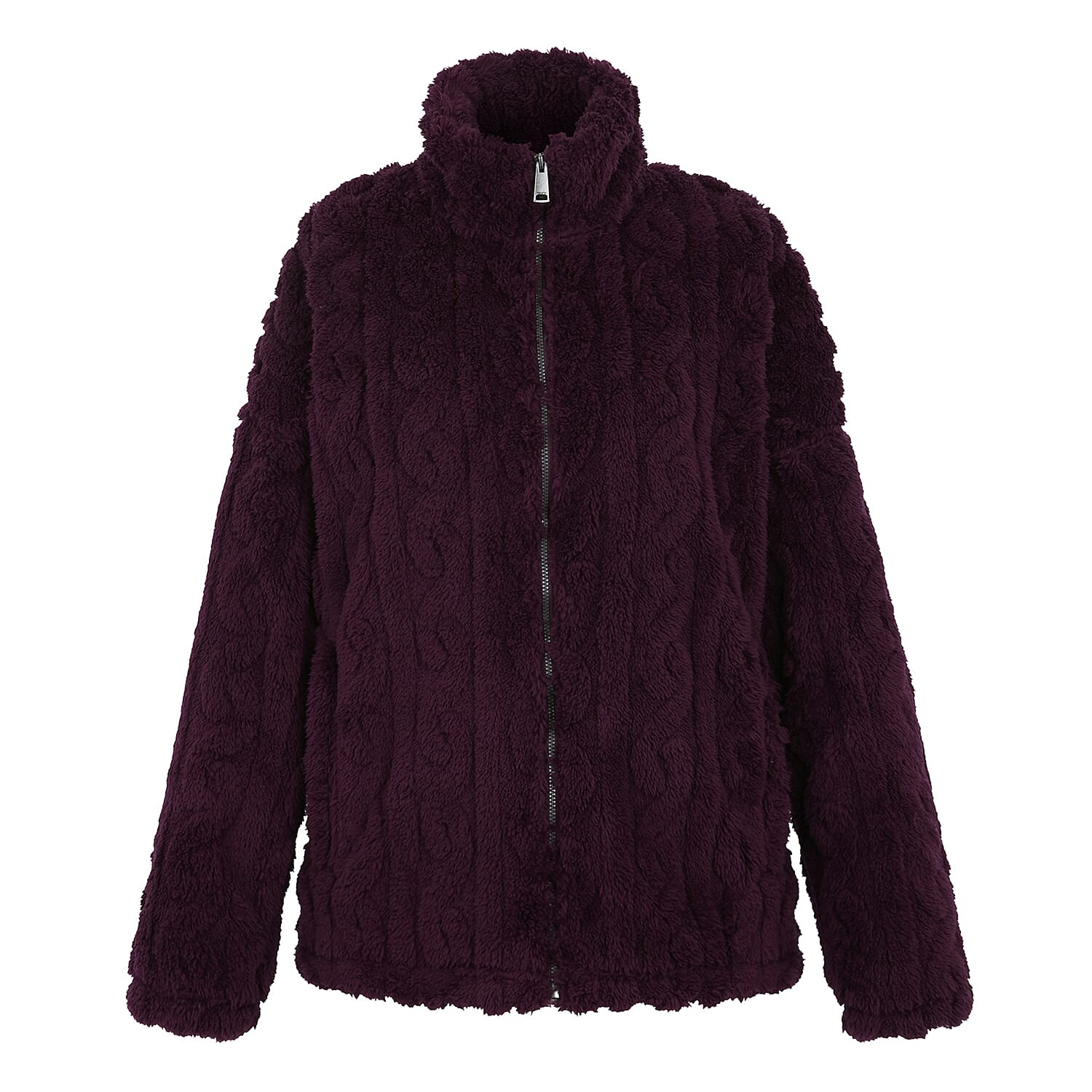 Regatta Womens Cable-Knit Effect Full-Zip Fleece (Size 12) - Fig