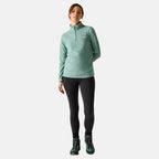 Regatta Womens Lightweight Half-Zip Fleece (Size 12) - Moss Green