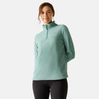 Regatta Womens Lightweight Half-Zip Fleece (Size 12) - Moss Green