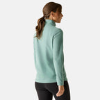 Regatta Womens Lightweight Half-Zip Fleece (Size 12) - Moss Green
