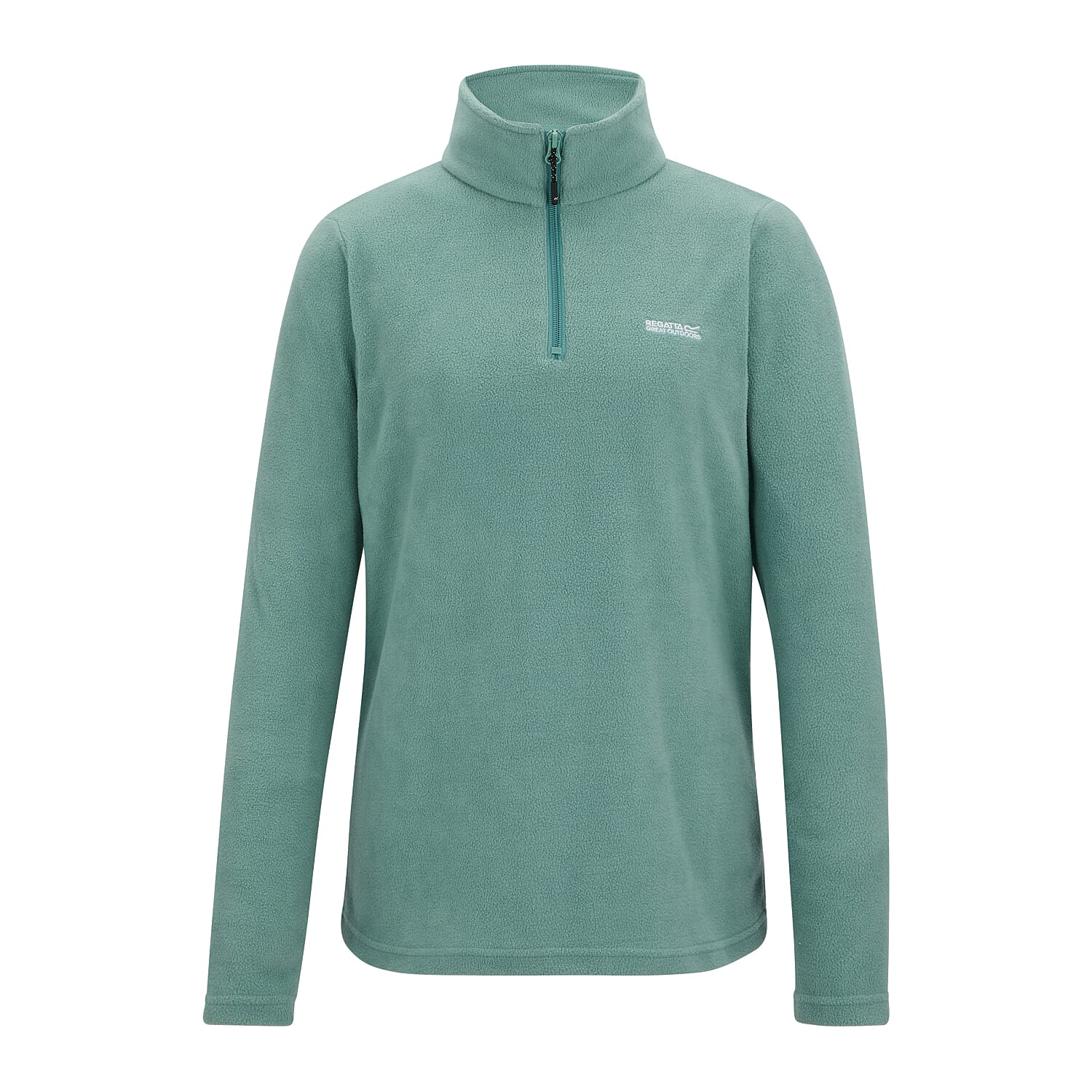 Regatta Womens Lightweight Half-Zip Fleece (Size 12) - Moss Green