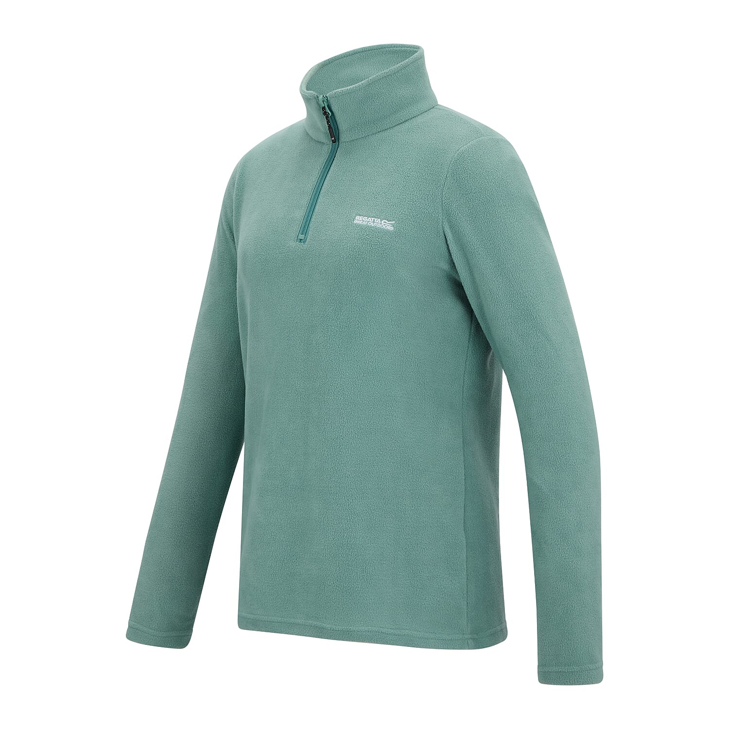 Regatta Womens Lightweight Half-Zip Fleece (Size 12) - Moss Green