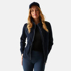 Regatta Womens Textured Full-Zip Fleece (Size 12) - Navy