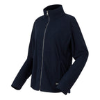 Regatta Womens Textured Full-Zip Fleece (Size 12) - Navy