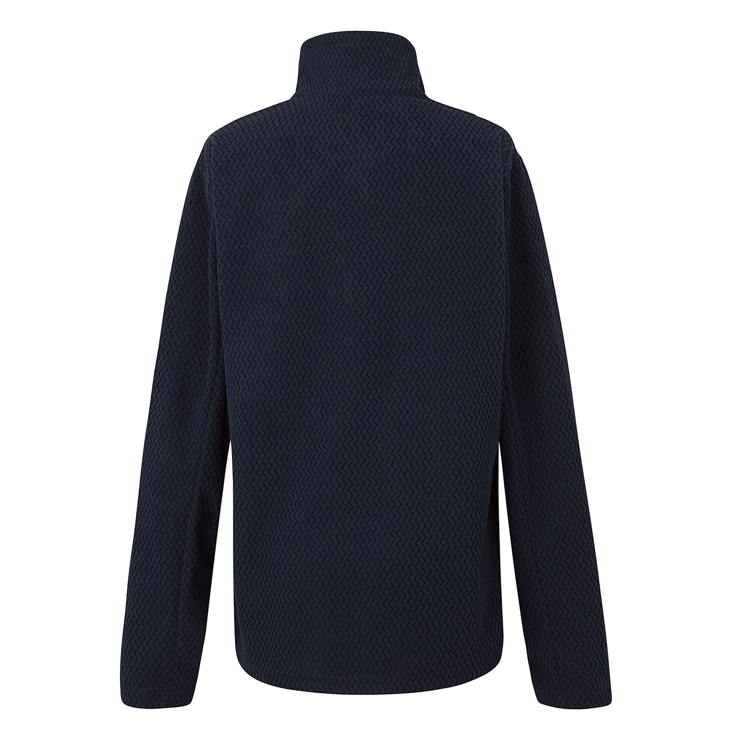Regatta Womens Textured Full-Zip Fleece (Size 12) - Navy