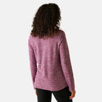 Regatta Womens Marl Half Zip Fleece Sweatshirt (Size 14) - Dark Pimento