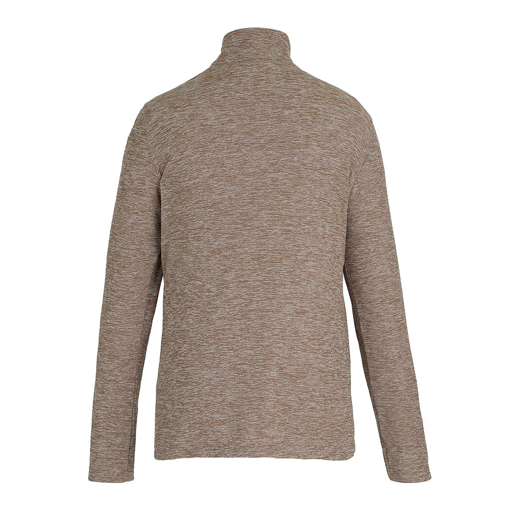 Regatta Womens Marl Half Zip Fleece Sweatshirt (Size 14) - Mocha