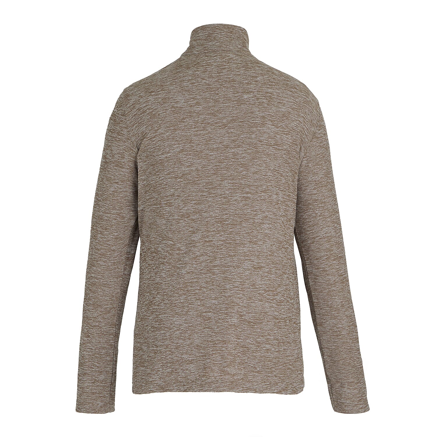 Regatta Womens Marl Half Zip Fleece Sweatshirt (Size 14) - Mocha