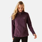 Regatta Womens Lightweight Half-Zip Fleece (Size 14) - Deep Plum