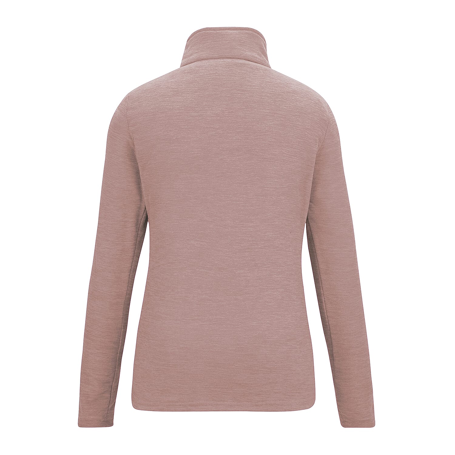 Regatta Womens Marl Half Zip Fleece Sweatshirt (Size 16) - Dusty Rose
