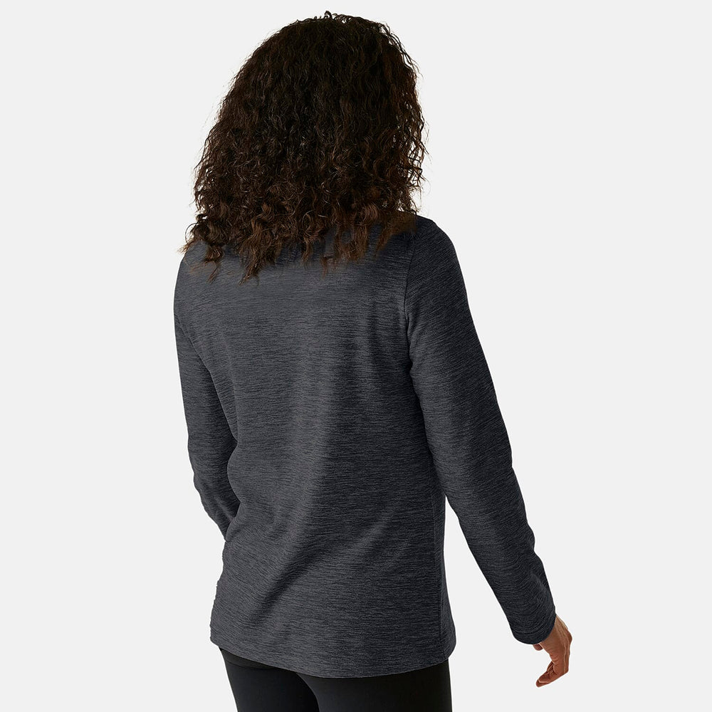 Regatta Womens Marl Half Zip Fleece Sweatshirt (Size 16) - Seal Grey