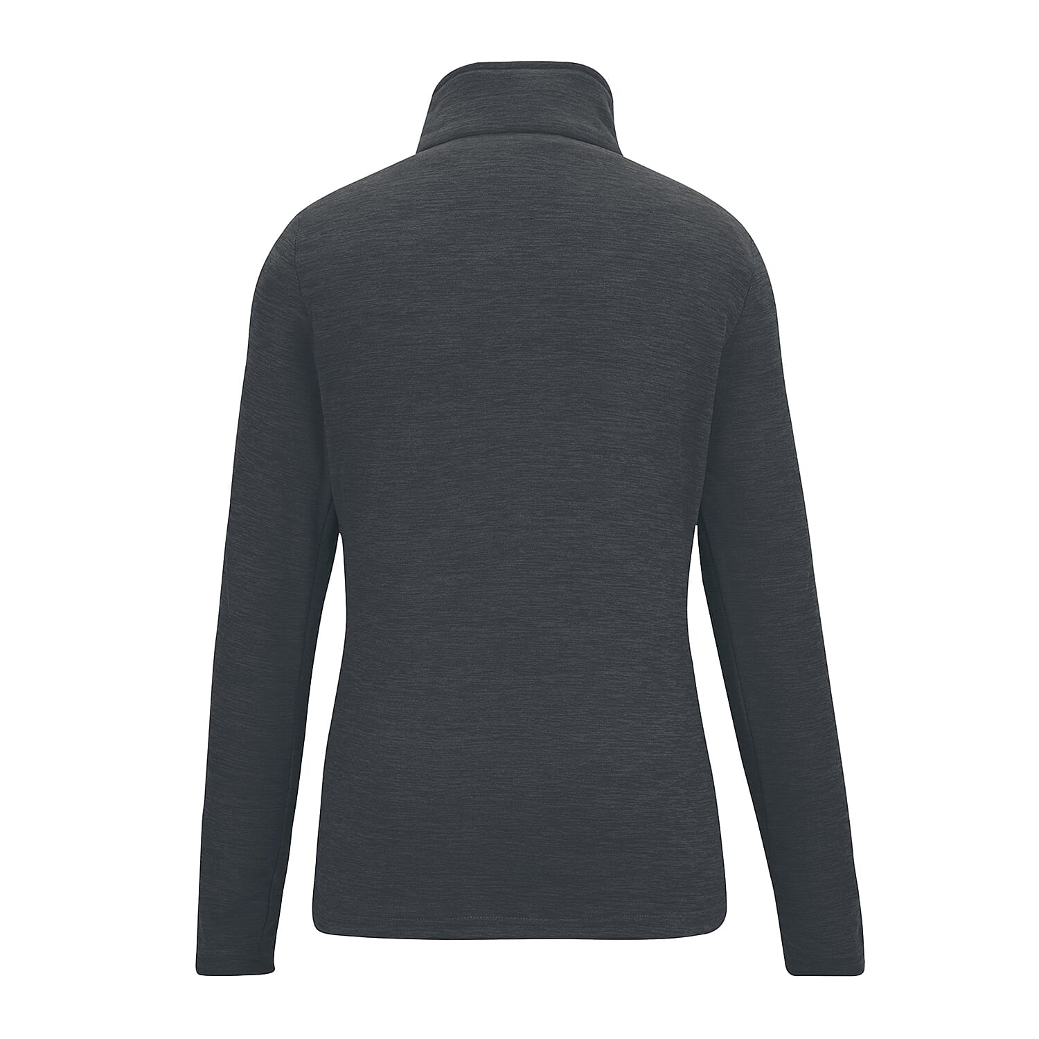 Regatta Womens Marl Half Zip Fleece Sweatshirt (Size 16) - Seal Grey