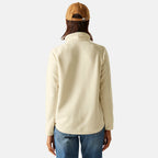 Regatta Womens Half Zip Fleece Sweatshirt With Pockets (Size 16) - Lightvanilla