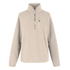 Regatta Womens Half Zip Fleece Sweatshirt With Pockets (Size 16) - Lightvanilla