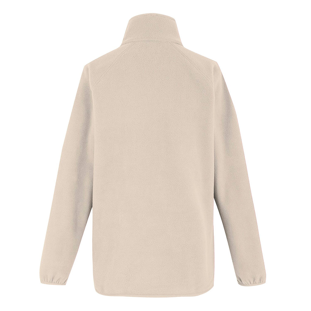 Regatta Womens Half Zip Fleece Sweatshirt With Pockets (Size 16) - Lightvanilla