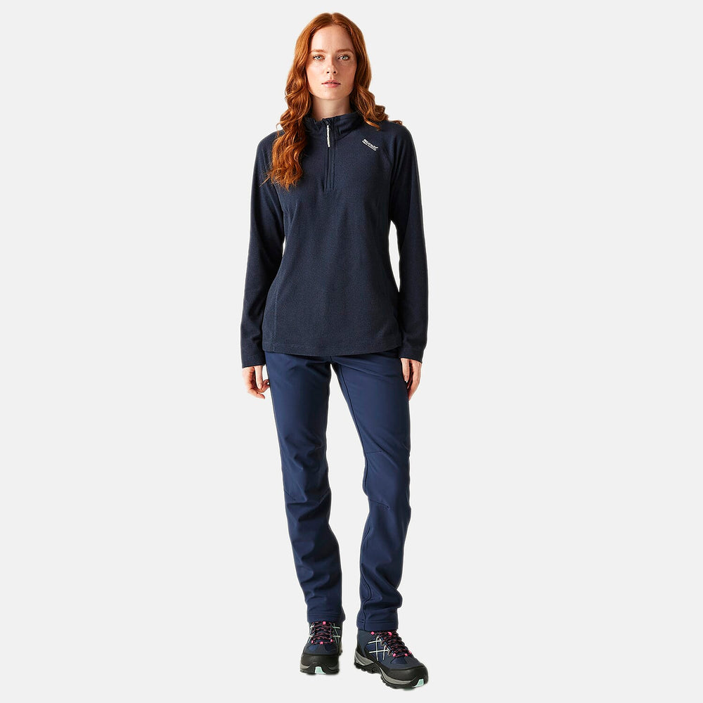 Regatta Womens Lightweight Half Zip Fleece (Size 16) - Navy-Black