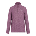 Regatta Womens Marl Half Zip Fleece Sweatshirt (Size 18) - Dark Pimento