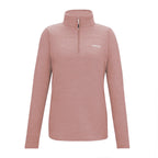 Regatta Womens Marl Half Zip Fleece Sweatshirt (Size 18) - Dusty Rose