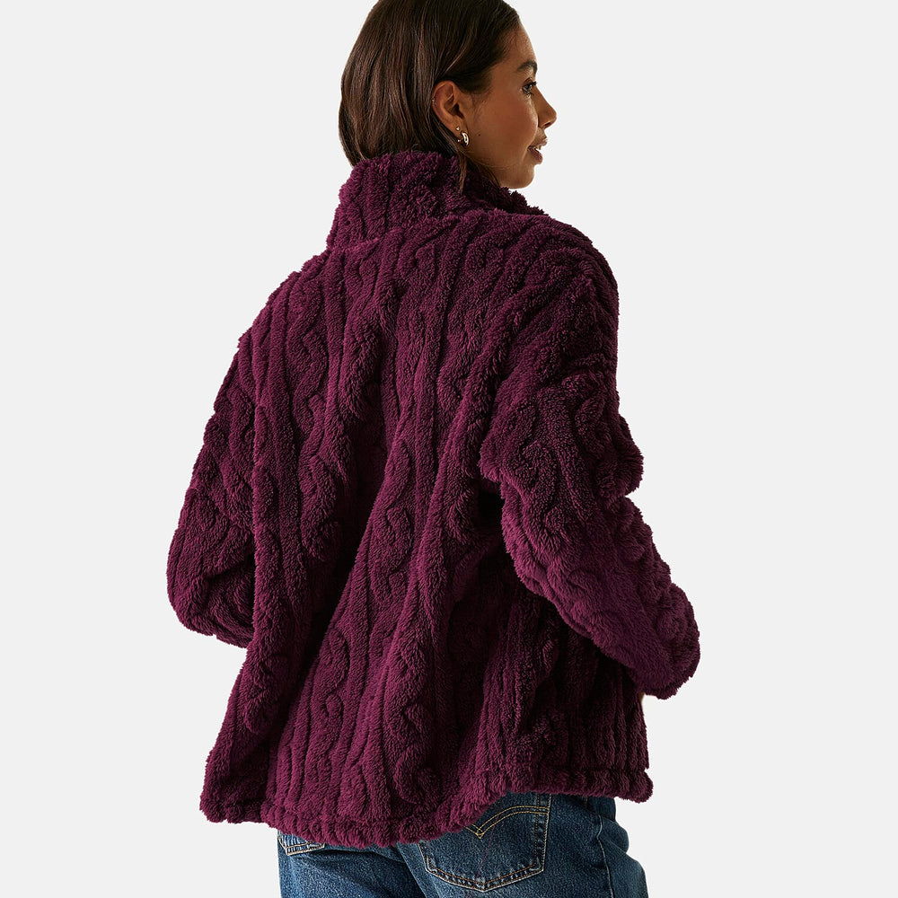 Regatta Womens Cable-Knit Effect Full-Zip Fleece (Size 18) - Fig