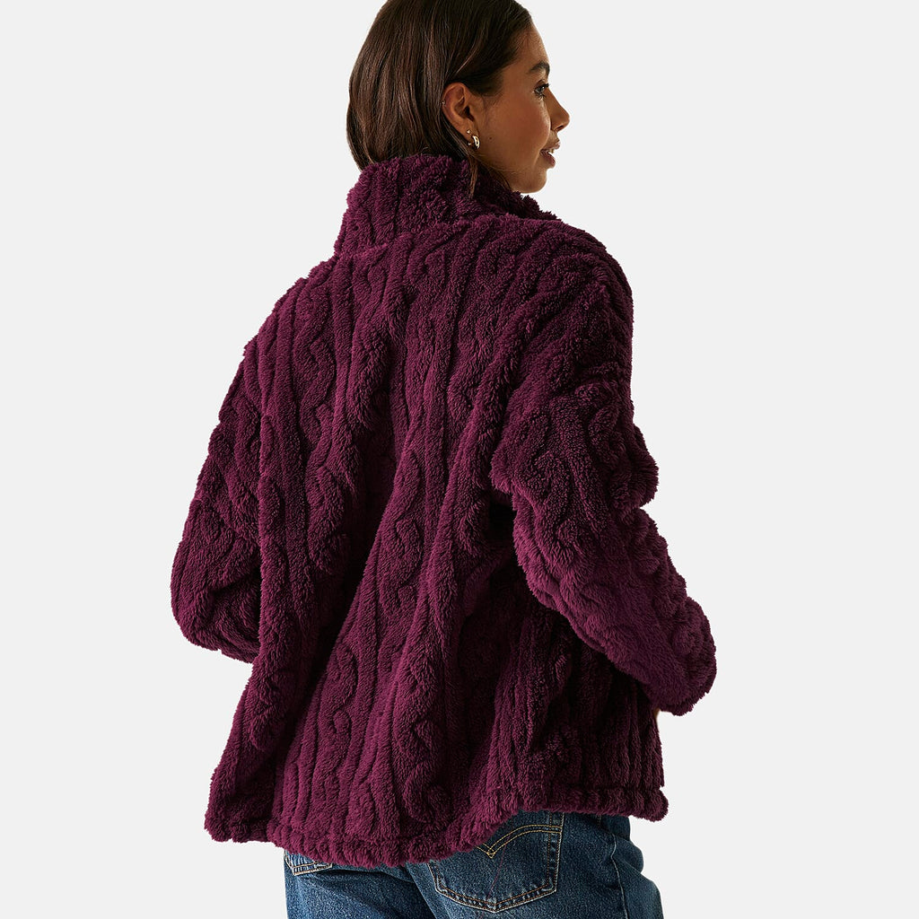 Regatta Womens Cable-Knit Effect Full-Zip Fleece (Size 18) - Fig